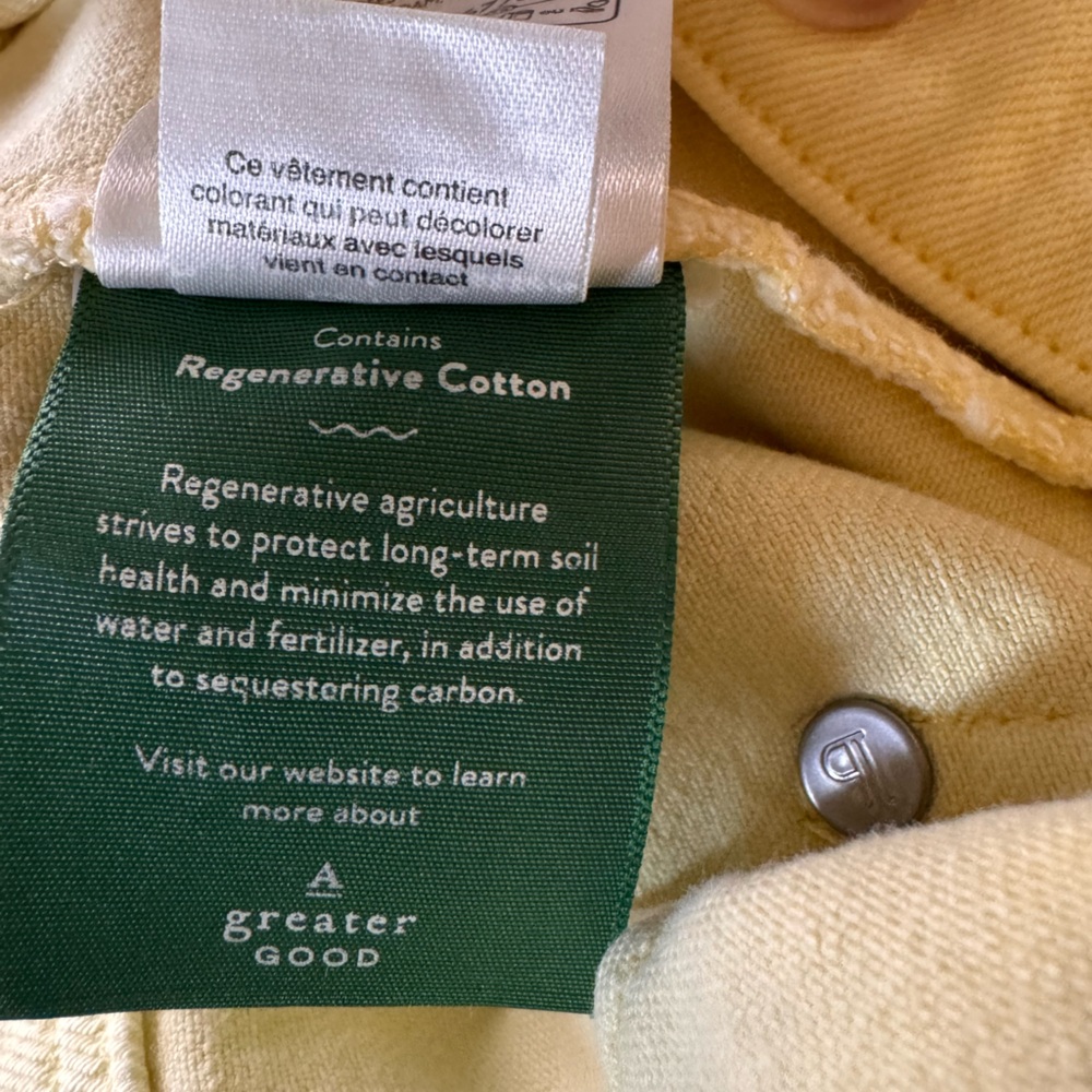 Anthropologie The Kit Regenerative Cotton Shorts by Pilcro Yellow Butter - Picture 14 of 16